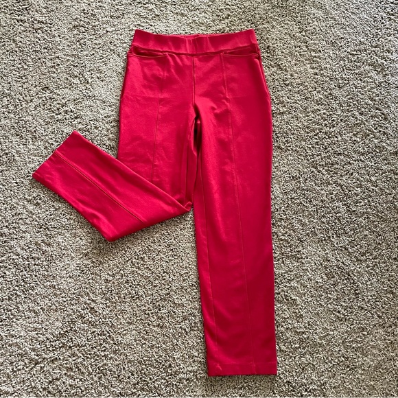CHICO’S RED PANTS-SLACKS ~ Sz XS - Chico’s 0 Short - Picture 7 of 13